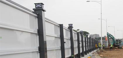 工地施工圍擋有什么作用？，深圳市大通建設發展有限公司鋼結構圍擋生產廠家