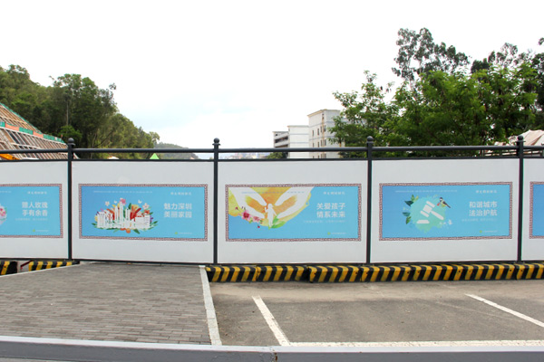 深圳龍崗鋼結(jié)構(gòu)圍擋-深圳龍崗交委款圍擋安裝項(xiàng)目,深圳圍擋廠家